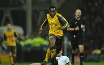 PRESTON, ENGLAND - JANUARY 07: Danny Welbeck of Arsenal during the match between Preston North End and Arsenal at Deepdale on January 7, 2017 in Preston, England. (Photo by David Price/Arsenal FC via Getty Images) *** Local Caption *** Danny Welbeck