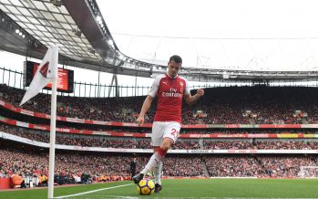LONDON, ENGLAND - OCTOBER 28: Granit Xhaka of Arsenal during the Premier League match between Arsenal and Swansea City at Emirates Stadium on October 28, 2017 in London, England. (Photo by Stuart MacFarlane/Arsenal FC via Getty Images) *** Local Caption *** Granit Xhaka
