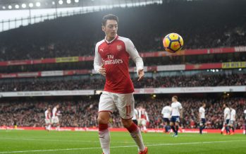 LONDON, ENGLAND - NOVEMBER 18: Mesut Ozil of Arsenal during the Premier League match between Arsenal and Tottenham Hotspur at Emirates Stadium on November 18, 2017 in London, England. (Photo by Stuart MacFarlane/Arsenal FC via Getty Images) *** Local Caption *** Mesut Ozil;Oezil