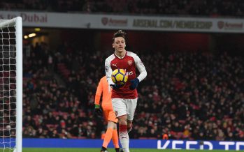LONDON, ENGLAND - DECEMBER 16: Mesut Ozil of Arsenal during the Premier League match between Arsenal and Newcastle United at Emirates Stadium on December 16, 2017 in London, England. (Photo by Stuart MacFarlane/Arsenal FC via Getty Images) *** Local Caption *** Mesut Ozil; Oezil