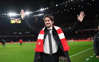 LONDON, ENGLAND - FEBRUARY 03: Tomas Rosicky the ex Arsenal player is interviewed during the match the Premier League match between Arsenal and Everton at Emirates Stadium on February 3, 2018 in London, England. (Photo by David Price/Arsenal FC via Getty Images) *** Local Caption *** Tomas Rosicky