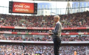 LONDON, ENGLAND - APRIL 22: Arsenal manager Arsene Wenger during the Premier League match between Arsenal and West Ham United at Emirates Stadium on April 22, 2018 in London, England. (Photo by Stuart MacFarlane/Arsenal FC via Getty Images) *** Local Caption *** Arsene Wenger