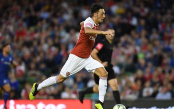 DUBLIN, IRELAND - AUGUST 01: Mesut Ozi of Arsenal during the Pre-season friendly between Arsenal and Chelsea on August 1, 2018 in Dublin, Ireland. (Photo by Stuart MacFarlane/Arsenal FC via Getty Images) *** Local Caption *** Mesut Ozil;Oezil