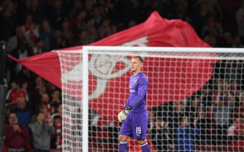 LONDON, ENGLAND - SEPTEMBER 20: Bernd Leno of Arsenal during the UEFA Europa League Group E match between Arsenal and Vorskla Poltava at Emirates Stadium on September 20, 2018 in London, United Kingdom. (Photo by Stuart MacFarlane/Arsenal FC via Getty Images) *** Local Caption *** Bernd Leno