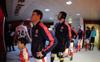 LONDON, ENGLAND - DECEMBER 26: Laurent Koscielny and Petr Cech of Arsenal before the Premier League match between Arsenal and West Bromwich Albion at Emirates Stadium on December 26, 2016 in London, England. (Photo by David Price/Arsenal FC via Getty Images) *** Local Caption *** Laurent Koscielny; Petr Cech