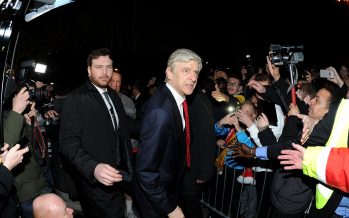 SUTTON, GREATER LONDON - FEBRUARY 20: Arsene Wenger the Arsenal Manager arrives at the stadium before the match between Sutton United and Arsenal on February 20, 2017 in Sutton, Greater London. (Photo by David Price/Arsenal FC via Getty Images) *** Local Caption *** Arsene Wenger