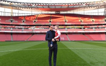 LONDON, ENGLAND - FEBRUARY 24: Granit Xhaka with friend Julian after the Premier League match between Arsenal FC and Southampton FC at Emirates Stadium on February 24, 2019 in London, United Kingdom. (Photo by Stuart MacFarlane/Arsenal FC via Getty Images)
