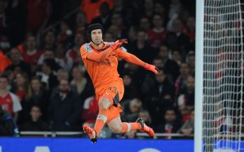 LONDON, ENGLAND - OCTOBER 20: Petr Cech of Arsenal during the UEFA Champions League match between Arsenal and Bayern Munchen at Emirates Stadium on October 20, 2015 in London, United Kingdom. (Photo by Stuart MacFarlane/Arsenal FC via Getty Images) *** Local Caption *** Petr Cech